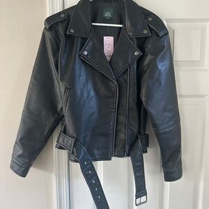 Wild Fable Black Faux Leather Jacket